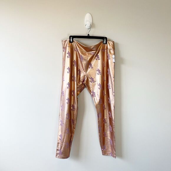 Walt Disney World 50th Anniversary EARridescent Leggings Mickey Pink Sz 1X NWTs - Picture 2 of 13